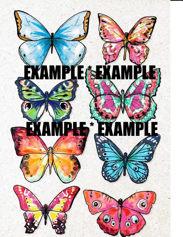 Butterfly Digital Kit - Instant Download File - Etsy