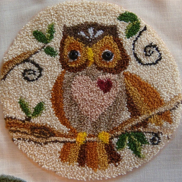 Punch Needle Pattern OWL ALWAYS Love YOU Digital Instant Download