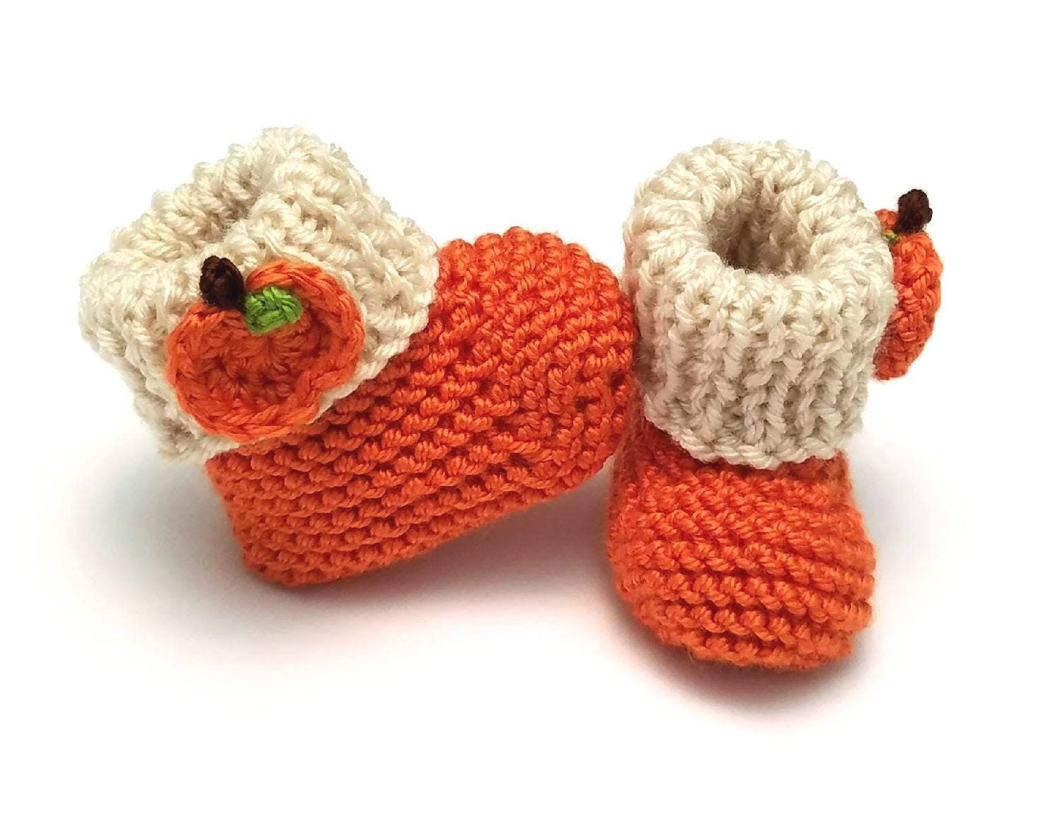 Baby pumpkin booties Outlet