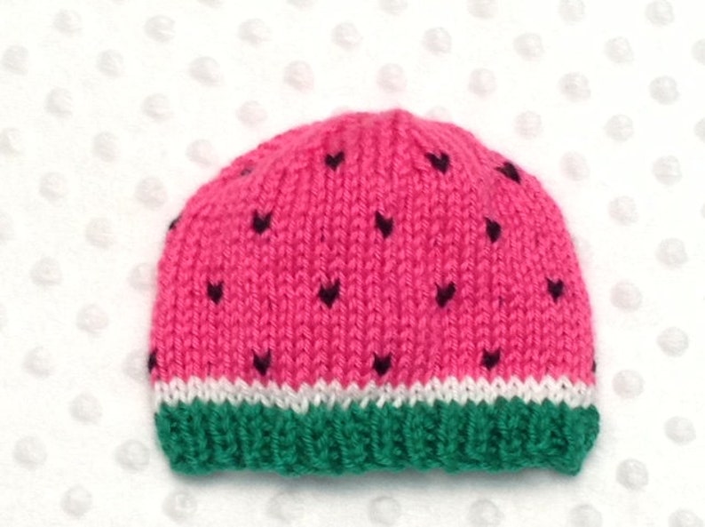 Watermelon Hat Watermelon Baby Hat Watermelon Baby Beanie Etsy