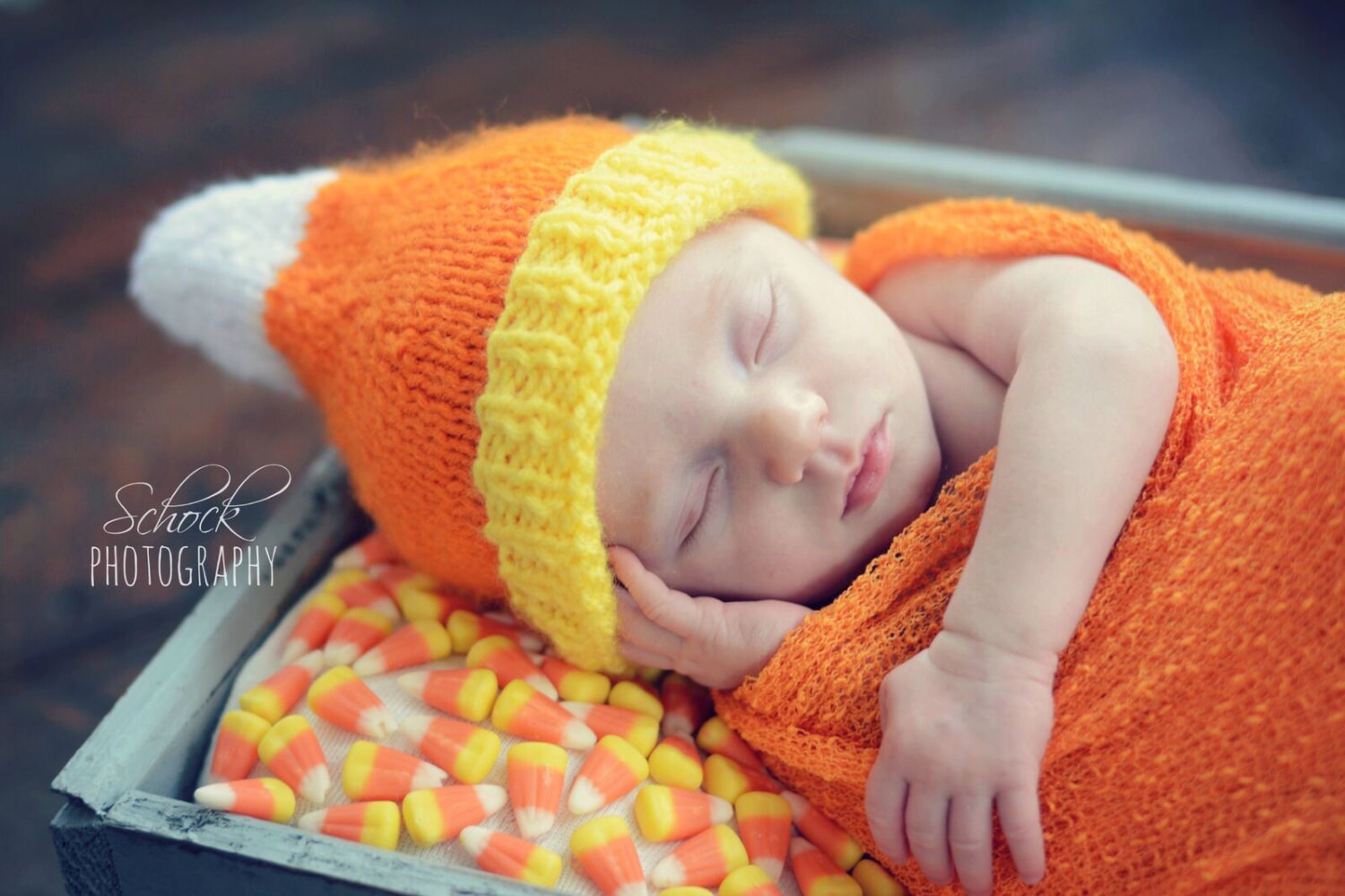 Candy Corn Baby Hat Baby Candy Corn Hat Halloween Baby Hat | Etsy