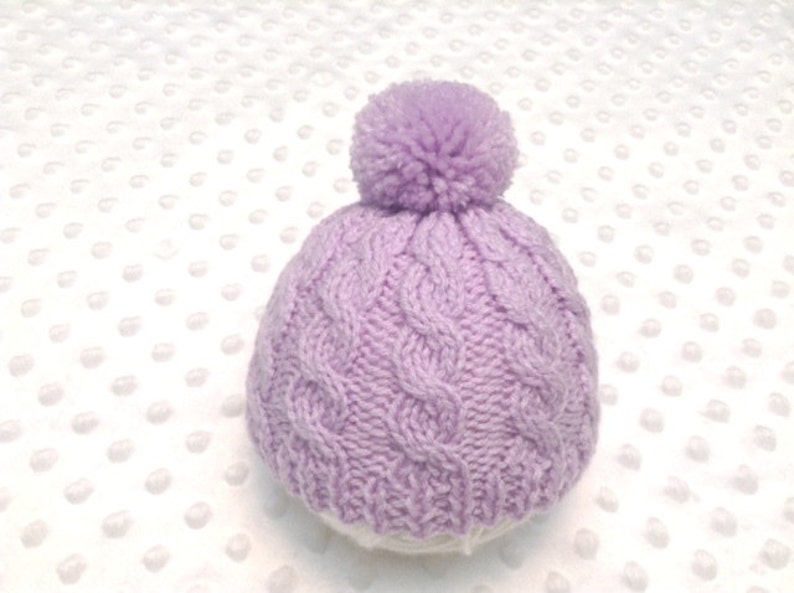 Lavender Baby Hat Lavender Newborn Hat Lavender Hospital | Etsy