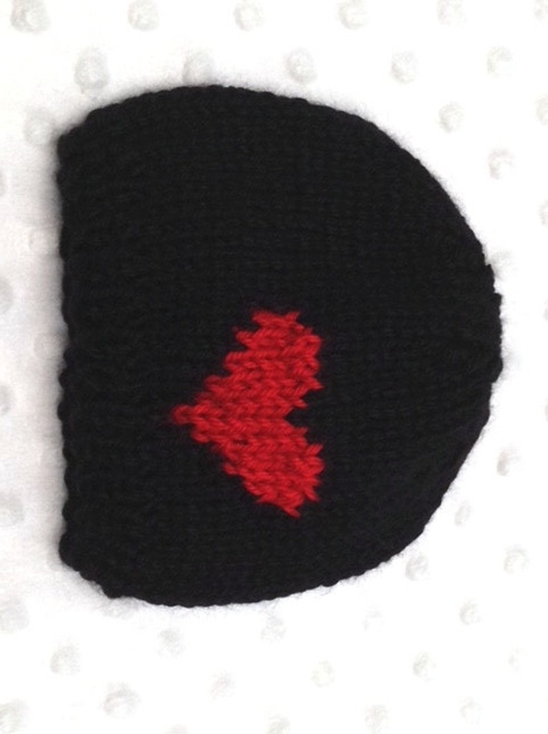 Black Valentine Baby Hat Baby Boy Valentine Hat Black Red Etsy