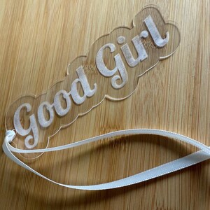 Good Girl Discreet Bookmark, Smutty Bookmark, Romance Bookmark, Acrylic Bookmark, Romance Reader Gift