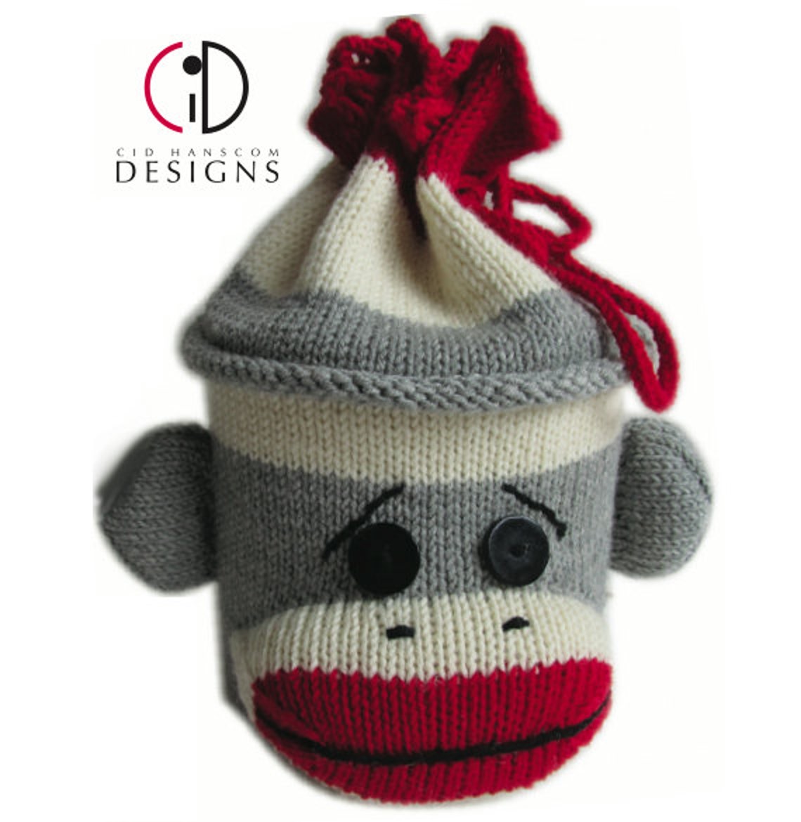 Sock Monkey Project Bag Knitting Pattern Etsy