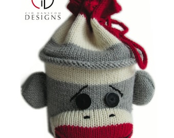 Sock Monkey Projekt Tasche stricken Muster