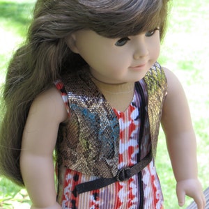 Easy Vest pdf pattern for 18 inch AG dolls, no-sew pattern, A Doll For All Seasons image 2