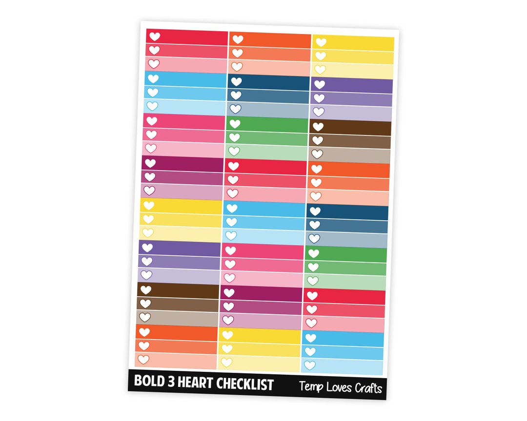 Mini Gradient Checkbox Stickers - Etsy