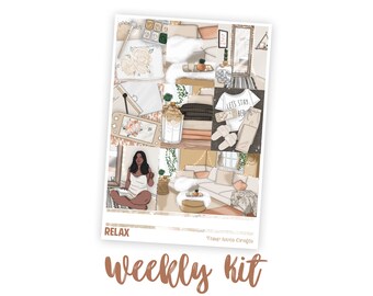 Relax Weekly Sticker Kit