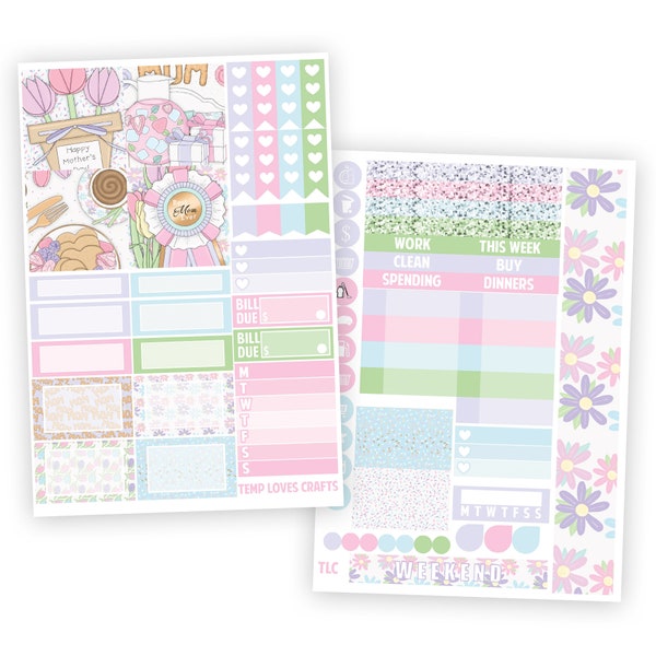 Mother's Day Personal Planner Sticker Kit