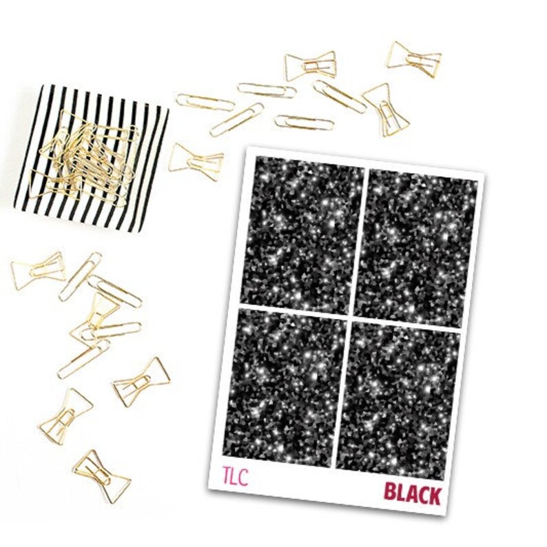 Black Glitter Headers image 1