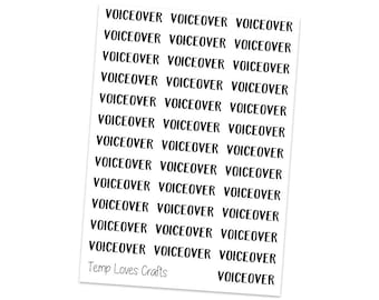 Voiceover Script Stickers