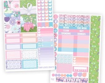 Spring Reading Personal Planner Sticker Kit