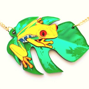 Red Eyed Tree Frog Necklace