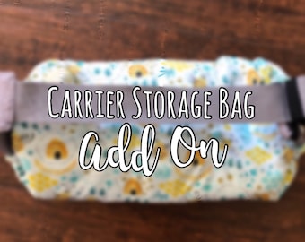 Carrier Bag ADD ON, Storage Bag for Tula, Lillebaby Bag, Ergo Carrier Bag, ssc carrier accessories, Tula Bag, matching Carrier Bag ADD on