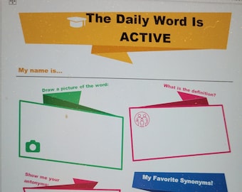 20 Daily Word  Grade 3 Vocabulary Worksheets Digital