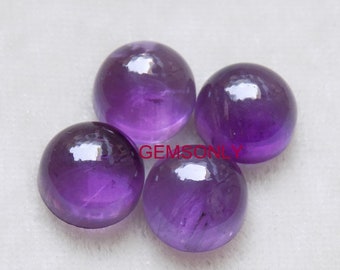 10mm NATURAL AFRICAN AMETHYST round cabochon 10mm si quality amethyst Cabochon 10mm round birthstone february month purple stone round cab