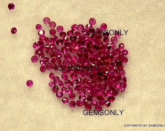 1.50mm Natural BURMA RUBY round 1.50mm diamond cut VVS quality ruby round 1.50mm faceted cut d-cut round faceted cut genuine ruby burmies