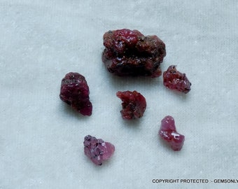 67.20cts 7pc NATURAL RUBY Raw rough red ruby gemstone for wire jewelry making stone natural un-heated no heated 100% red ruby raw of ruby 67.20cts 7pc NATURAL RUBY Raw rough red ruby gemstone for wire jewelry making stone natural un-heated no heated 100% red ruby raw of ruby