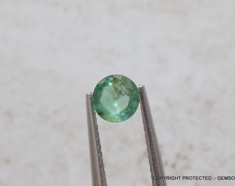 6mm Natural EMERALD round 6mm faceted round emerald 6mm we always deal in nice quality emerald round nice pleasant green emerald color rd