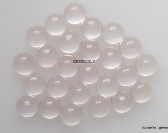 3mm Natural ROSE QUARTZ 3mm round cabochon smooth polish 3mm rose quartz delicate pink hue its association with love and emotional healing