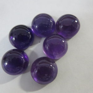 9mm 100% NATURAL AMETHYST round cabochon 9mm African amethyst si quality nice color deep purple 9mm bestdeal price february month birthstone