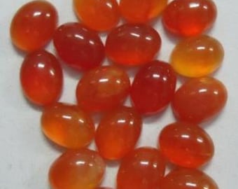 19pc NATURAL CARNELIAN oval cabochon 6x8mm aaa good quality carnelian oval 6x8mm orange carnelian cabochon oval 8x6mm aaa quality carnelian