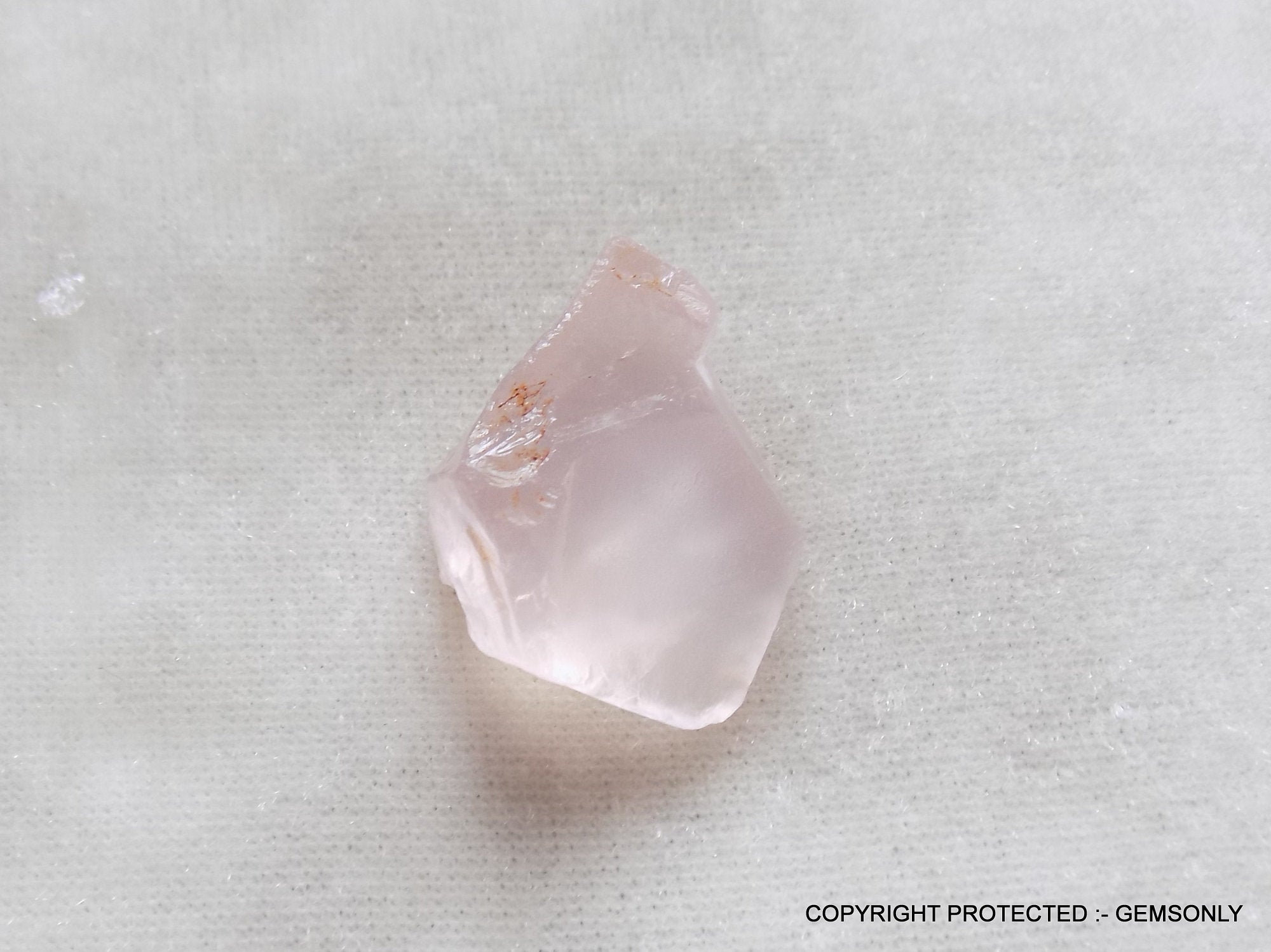 27.60cts NATURAL ROSE QUARTZ Piedra preciosa de cuarzo rosa áspero crudo para joyería de alambre haciendo piedra natural sin calefacción sin calefacci
