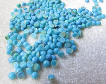 3MM Natural TURQUOISE CABOCHON ROUND 3MM turquoise 3mm round cabochon order working also whole-sell price welcome birthstone turquoise