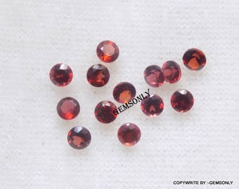 2.75MM Natural Red Garnet Round 2.75mm loop clean super red quality Mozambique garnet 2.75mm round reddish 2.75mm  garnet faceted birthstone