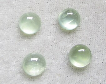 7 millimetri PREHNITE rotonda 7x7mm prehnite cabochon 7mm prehnite verde menta colore prehnite con tormalina ago cabochon taglio liscia smalto fine