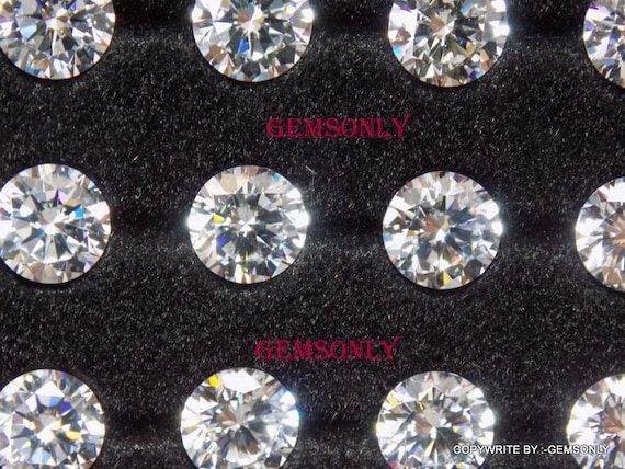 Buy 10pc 8mm CUBIC ZIRCONIA ROUND 8MM Machine Cut Aaa Quality