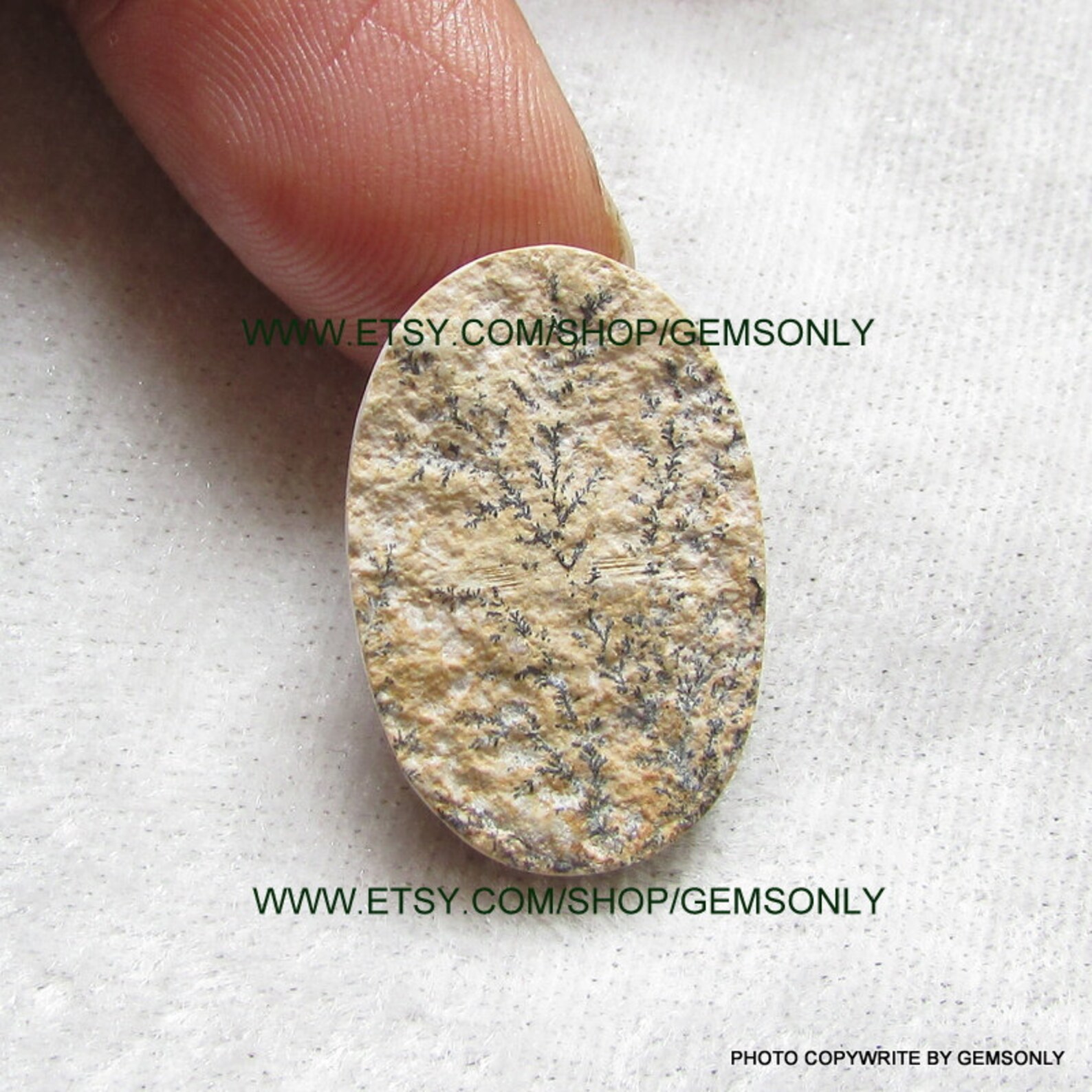 1pc NATURAL Leaf jasper 17x25mm natural carven on surface Etsy