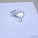 16mm NATURAL QUARTZ Triangular Pyramid Smooth Polish Carve Cut Good ...