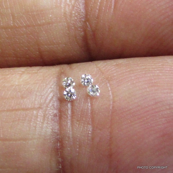 Natural DIAMOND ROUND 2mm 4pcs SI2 purity each 0.03pointer diamond original diamond round 2mm 3 pointer brilliant cut 2x2mm diamond white