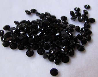 2mm round Natural BLACK SPINEL ROUND 2mm Diamond cut kindly select pcs lot below round black spinal 2mm round black spinel diamond cut  2x2