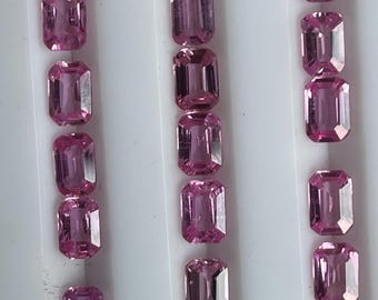 6x4mm Natural PINK SAPPHIRE 6x4MM octagon gemstone sapphire octagon faceted AAa PINK sapphire 6x4mm pink sapphire Ceylon