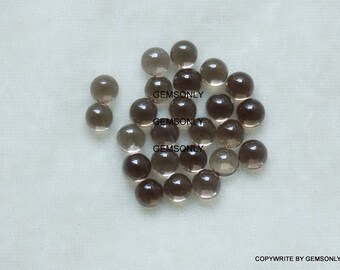5 mm 天然スモーキークォーツ ラウンド 5 mm 最高品質のカボション