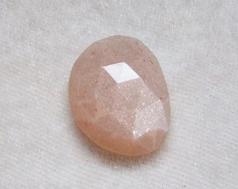 21x16X6mm PEACH MOONSTONE rosecut 15.25cts moonstone nice quality peach moonstone uneven shape healling peach color moonstone birthstone