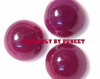 6pc 5mm Natural RUBY round cabochon 5mm original no heat no treatment 100% natural ruby 5mm round ruby cabochon smooth cabochon ruby round