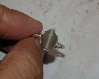 100 % Natural CHRYSOBERYL CATS EYE 925 sterling silver ring handmade ring aa chrysoberyl cats eye cabochon silver ring quality elegant ring