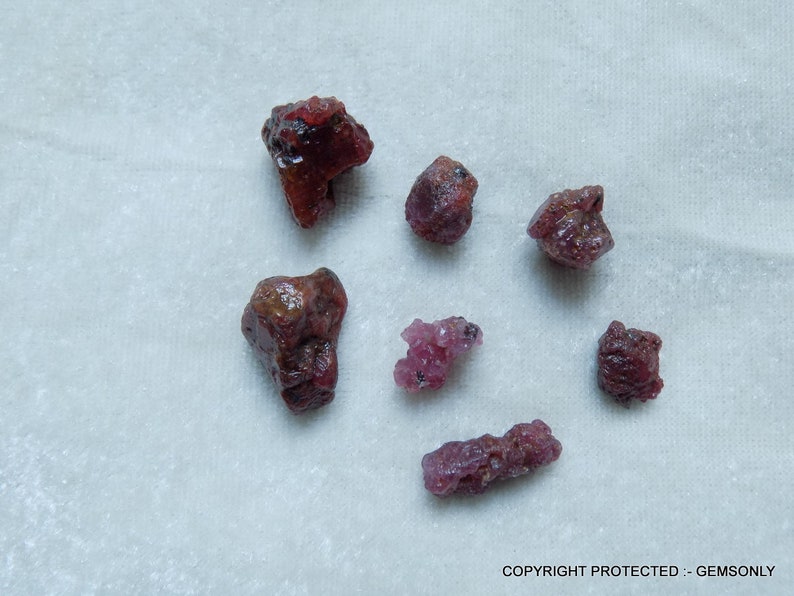 67.20cts 7pc NATURAL RUBY Raw rough red ruby gemstone for wire jewelry making stone natural un-heated no heated 100% red ruby raw of ruby 67.20cts 7pc NATURAL RUBY Raw rough red ruby gemstone for wire jewelry making stone natural un-heated no heated 100% red ruby raw of ruby