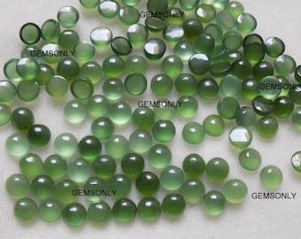 6mm NATURAL SERPENTINE round cabochon 6mm serpentine cabochon round 6mm smooth poliesh round green serpentine birthstone resemble emerald