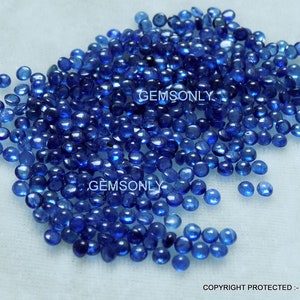 3MM Natural BLUE SAPPHIRE 3MM round Mine kanchanaburi Thailand gemstone sapphire cabochon 3MM blue sapphire round 3mm cabochon smooth polish