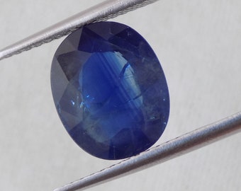 Natural BLUE SAPPHIRE 10.50x13MM oval gemstone AAA blue sapphire oval kanchanaburi mine Royal blue sapphire birthstone oval blue sapphire