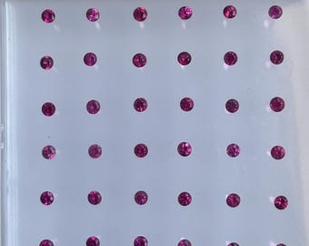 42 pc 2mm Natural RUBY round diamond cut si quality nice quality ruby 2mm round faceted cut stone buy genuine ruby