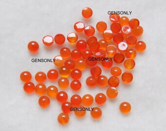 5mm NATURAL CARNELIAN rotondo cabochon cabochon di Corniola arancione tondo 5mm super aaa qualità liscia caochon 5mm Corniola cabochon tondo 5mm