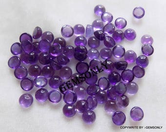 6mm NATURAL AMETHYST round cabochon Gemstone purple amethyst round 6mm cabochon amethyst round size 6mm amethyst 6mm round cabochon 6mm