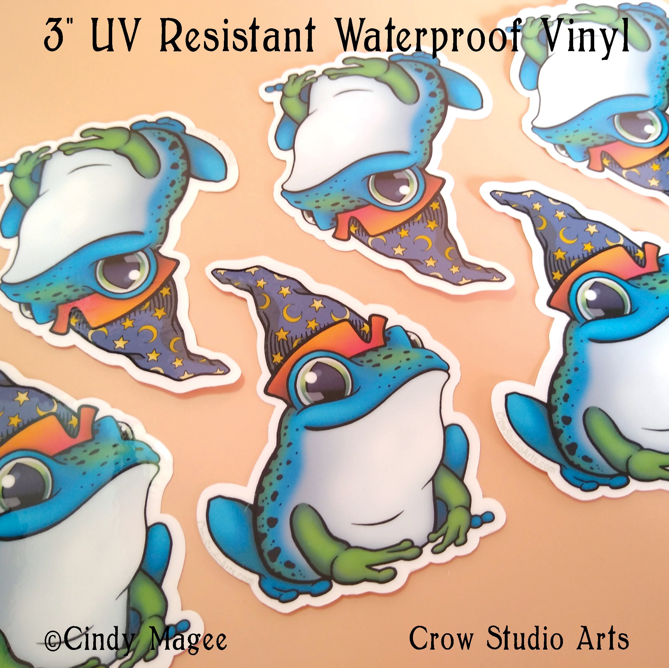 Wizard Frog Sticker: Cute Poison Dart Frog With Witch Hat - Etsy