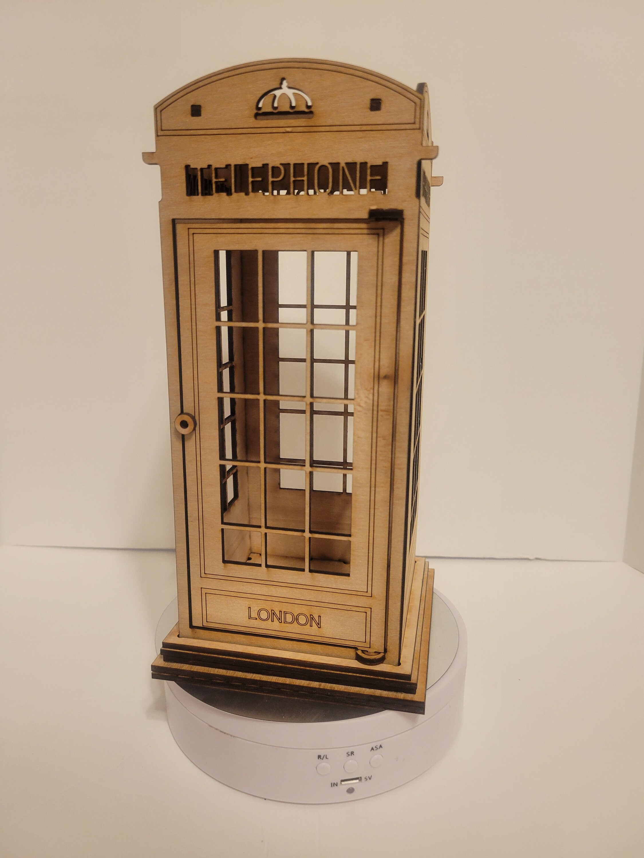 Laser Cut TARDIS Police Box | Dr Who Inspired Wooden Display With ...
